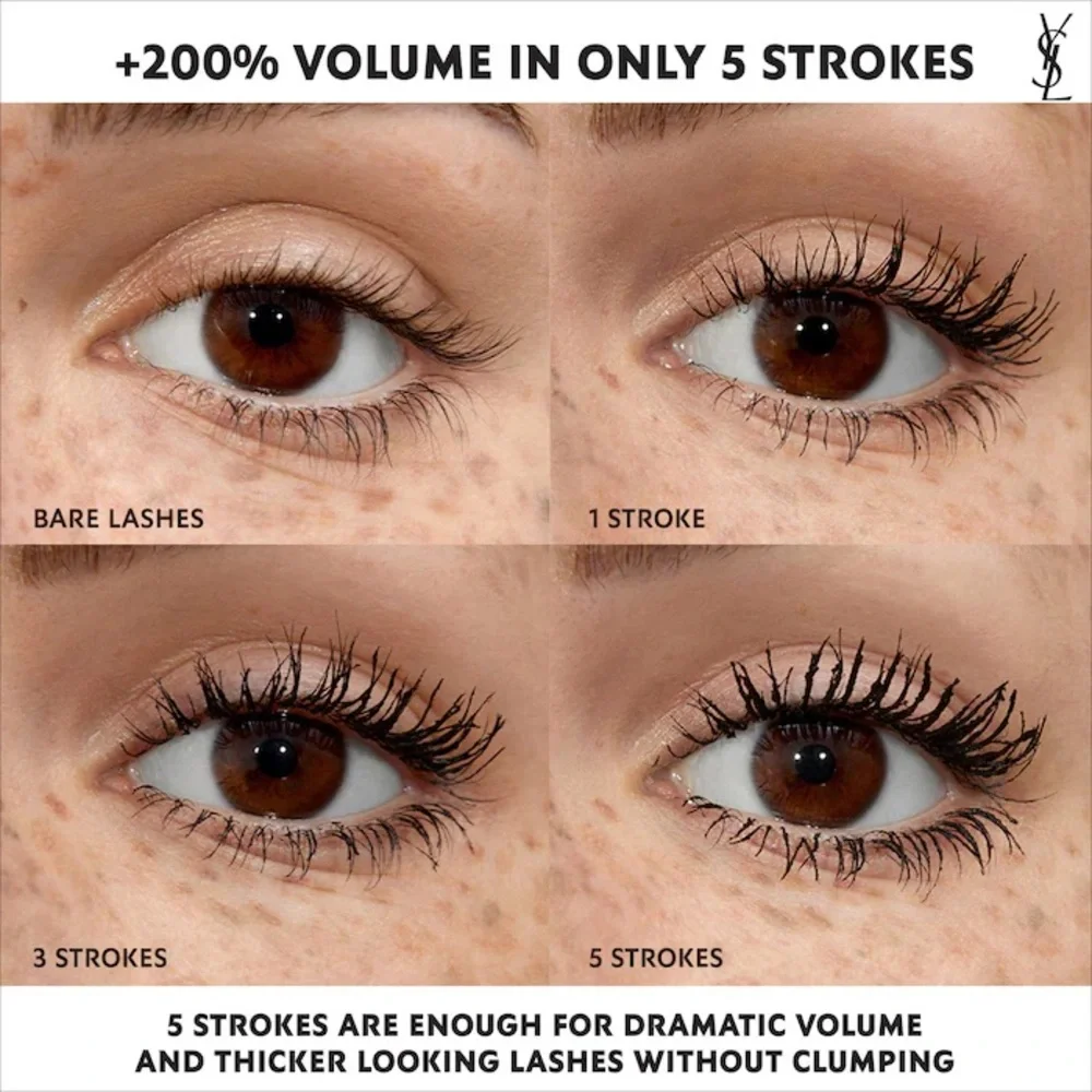 YSL Mini LASH CLASH EXTREME VOLUME MASCARA- Noir 2mL